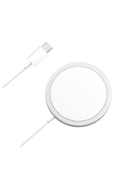 OEM Incarcator magnetic wireless MagSafe 15W alb