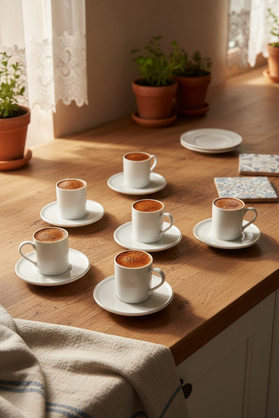 Bernardo Cello 6-Person Cup Set Gold