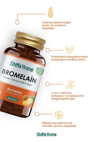 Aksu Vital Bromelain 60 Tablets