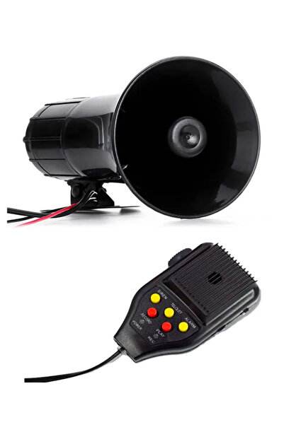 auto Sirena 5 melodii ES 500 cu microfon si functie de inregistrare 12V 100W