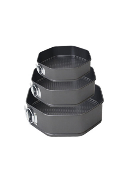 Amir Set of 3 octagonal cake or pastry molds