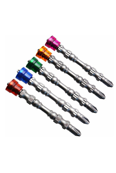 Jack Set 5 Biti de surubelnita magnetica PH2 Otel Multicolor