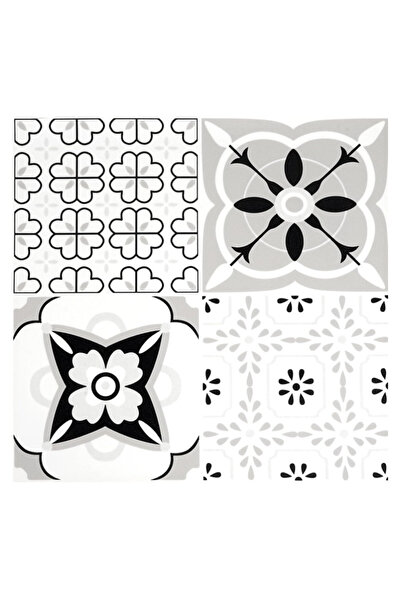 LILY Set 12 placi autocolante din vinil 30 x 30 cm rezistente la apa model FL...