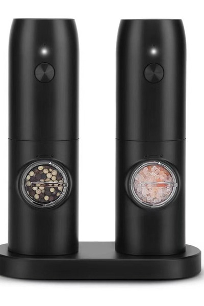 LILY Set 2 rasnite electrice sare piper sau alte condimente cu incarcare USB