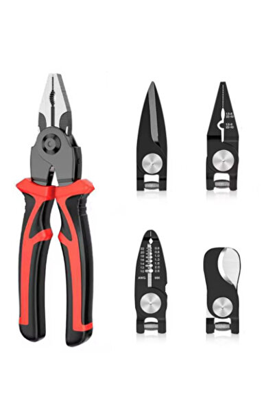 BASHAR Professional multifunctional pliers set 5 in 1 replacement heads
