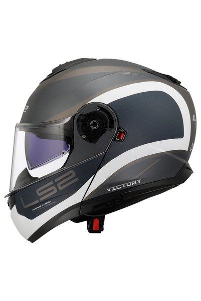 LS2 STROBE 2 VICTORY MAT GRİ-MAVİ-KUM KASK