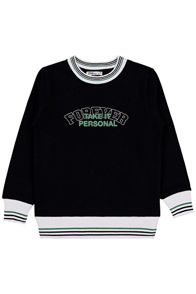 Civil Boys Foreyer Printed 6-9 Years Old Sweatshirt - Black 9-10 Years Old