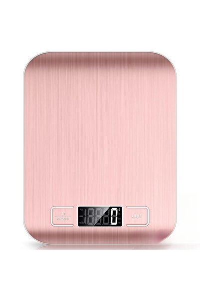 Choice ميزان مطبخ وردي اللون سعة 10 كجم، ميزان مطبخ رقمي مزود بوظيفة التصفير،...
