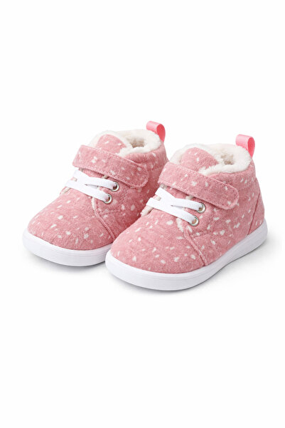 Superbaby Розови обувки за малки момиченца за първите им стъпки, подплатени с...