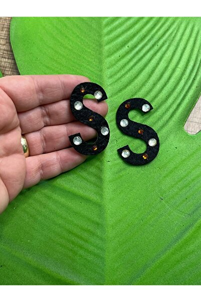 Gönülden Tasarım 2 komada peglanih slova T Sa kamenčićima S grb set 4x3 cm na...