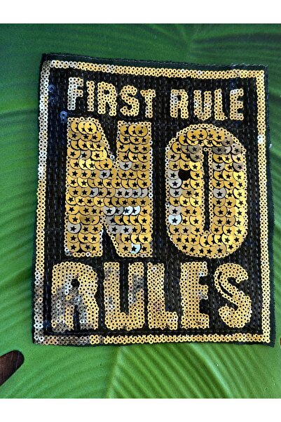 Gönülden Tasarım Aplic de cusut cu inscripție în formă de arma, cu paiete și ...