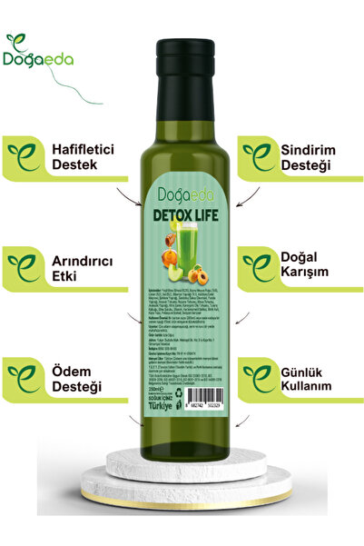 DOĞAEDA DetoxMix - 250 ml Bitkisel ve Meyveli Doğal Karışım %100 Etkili