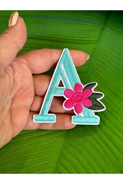 Gönülden Tasarım 7x6 cm Broderie termocollantă cu litere A Arma