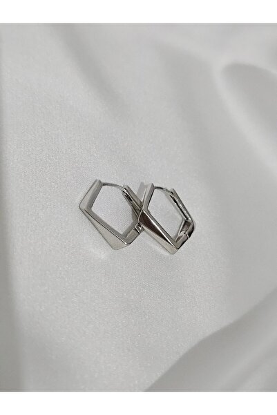 Zivazer Store أقراط دائرية غير متماثلة من الفضة المقاومة للصدأ للنساء من شوبينغ