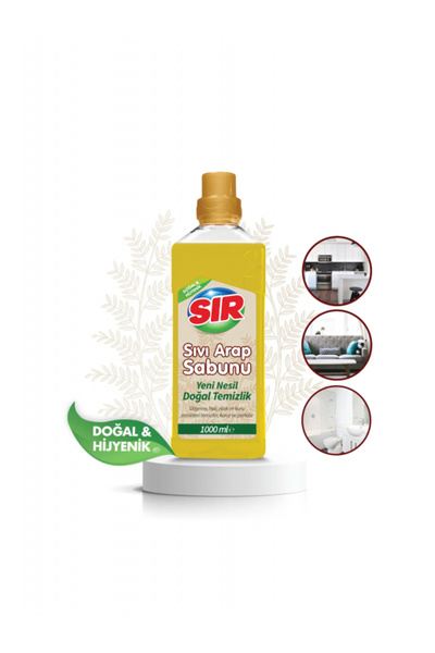 Sır Sıvı Arap Sabunu Tüm Yüzeylerde Doğal Temizlik 1000 ML
