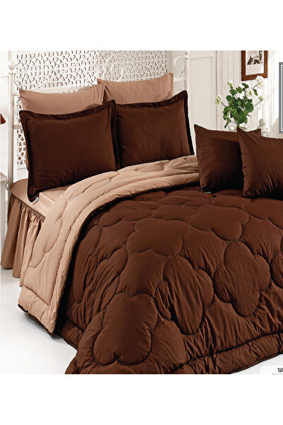 Zarif Home Двоспальне силіконове ковдру Ranfors 200/220 см - кава-капічіно