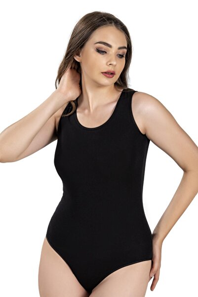 Jiber Жіночий боді з широкими бретелями та гачками, з еластичним матеріалом 5...