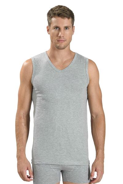 Jiber Чоловіча футболка з V-подібним вирізом, без рукавів, бавовняна, 115 - 1...