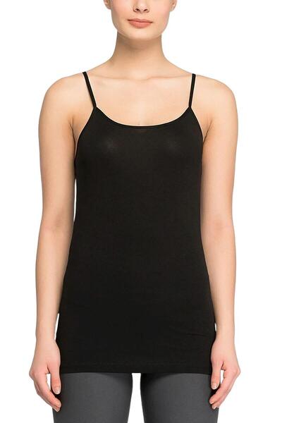 Jiber Жіноча футболка з довгими рукавами та бретелями з еластичного матеріалу...