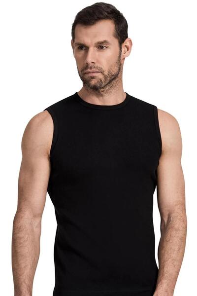 Namaldı Namaldi Men's Rib Null Collar Sleeveless Undershirt Undershirt 119 - ...