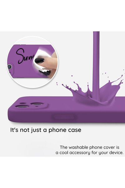 VERTEK Carcasă moale din silicon TPU cu interior din microfibră pentru iPhone 17, neagră