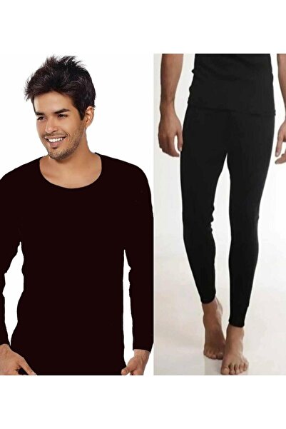 Tutku Set de lenjerie intima de iarnă din bumbac interlock pentru bărbați - 1...