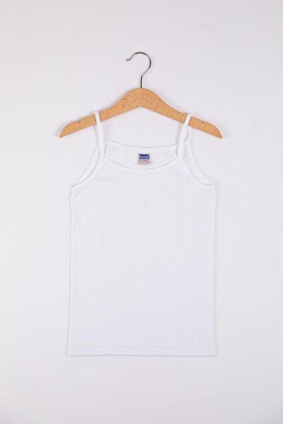 Berrak Детска блуза с ребра и тънки презрамки 2520 - 6 броя