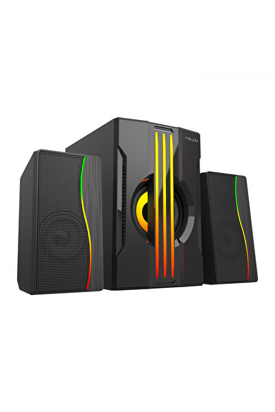 Mikado MD-254 2+1 25W(5w*2+15w) Usb+SD+Fm Bluetooth Destekli RGB Ses Sistemi