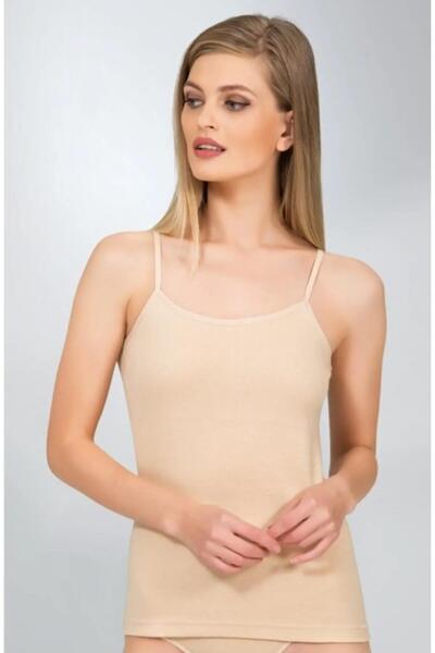 Namaldı Women's Stretch Fabric String Strap Tank Top 296 - 6 Pieces