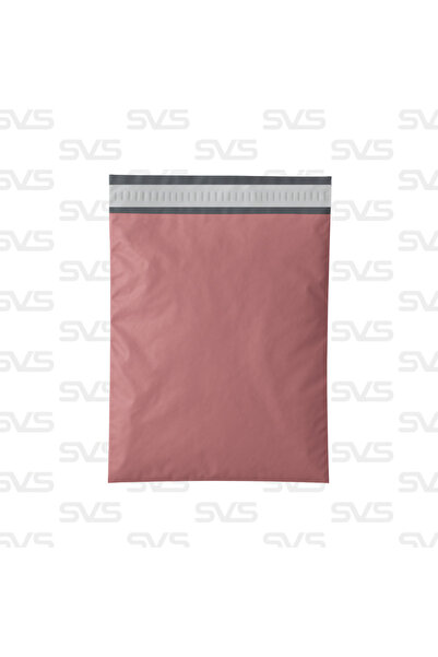 SVS ETİKET PLASTİK Cepsiz Renkli Kargo Poşeti - 30x37 Cm - Gül - 100 Adet