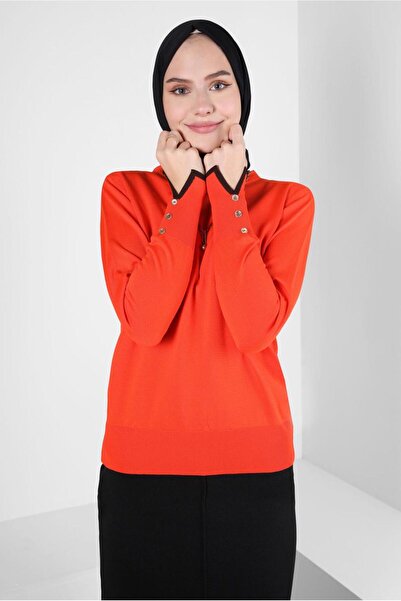 Alvina KNOB DETAILED KNITWEAR SWEATER 44053