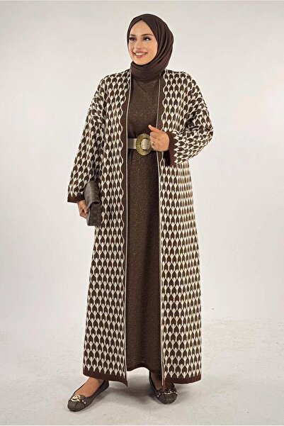 TRENDTESETTÜR KADIN KAHVE TRİKO HIRKA T 12381