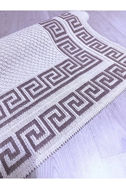 Çelsa Home Bukle Lüks Pamuklu Makinede Yıkanabilir Kilim Bej 140 x 200 cm Versaj