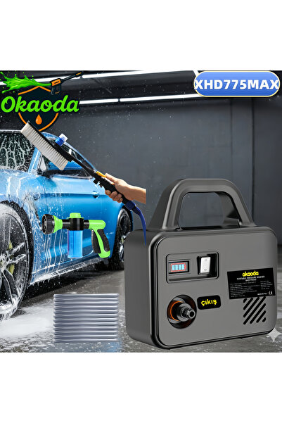 okaoda XHD775MAX Lityum Pil Yüksek Su Basınçlı Temizleme Makinesi Su Pompası