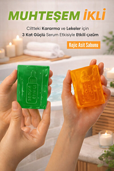 Bersa Sabun ve Kozmetik صابون حمض الكوجيك للبقع والحبوب 120-125 جرام، مجموعة ...