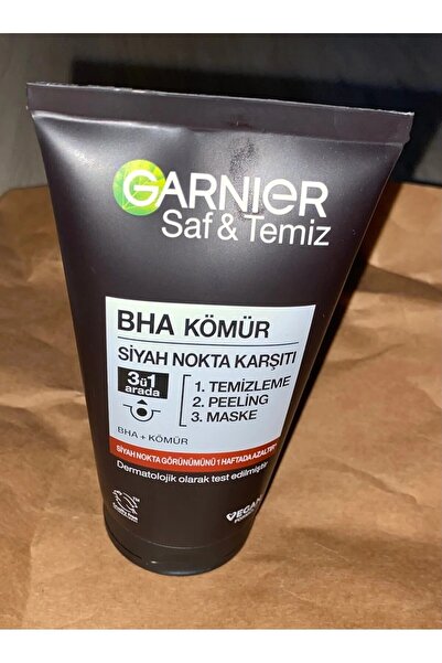Garnier Garnıer 3'ü 1 Arada Kömürlü Temizleme+pe