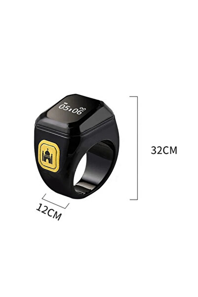 BSTWSH خاتم ذكر 22 مم، 20 مم، 18 مم، خاتم تسبيح عربي ذكي، صلاة المسلمين، تذكي...