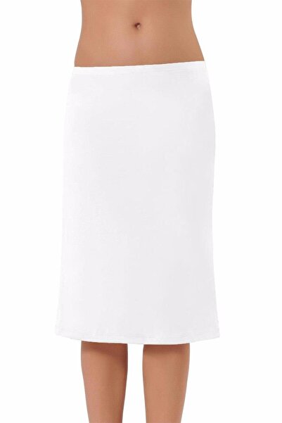 NBB Women's White Long Below Knee Skirt Underskirt New Season