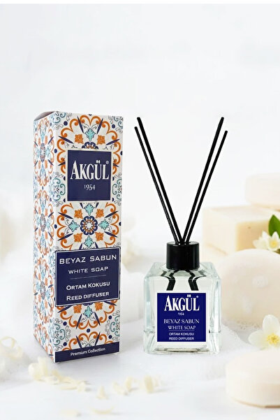 Akgül Beyaz Sabun Bambu Çubuklu Oda Kokusu 120 ml