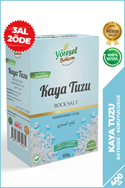 Yöresel Bahçem Kaya Tuzu Kalın (400g)