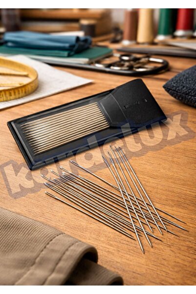 Kardelux Sosyete İğnesi - Dikiş İğnesi ve İri Delikli Sivri Uçlu İğne Oyası -...