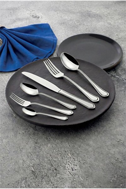 ÖZLİFE نيل طقم سكاكين شوكة وملعقة 72 قطعة سادة