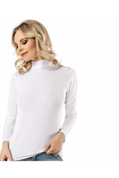 KOTA Жіноча футболка з довгими рукавами та коміром 6226 - 1 штука