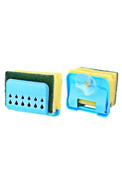 shopwave جهاز تعليق إسفنجة الأطباق العملي لحوض المطبخ مع كوب الشفط (5047)