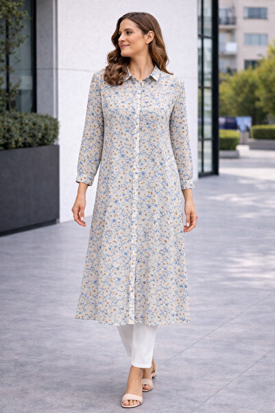 FUAT GÜRSEN Τουνίκ με εσωτερική επένδυση με λουλούδια