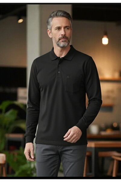 güncüoğlu طوق صيفي كلاسيكي بأكمام طويلة للرجال من القطن الممشط