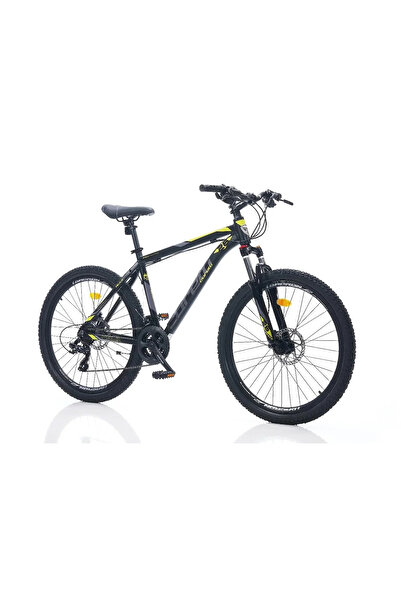 Corelli FELİX 1.0 ERKEK DAĞ BİSİKLETİ 381H HD 26 JANT 21 VİTES SİYAH SARI GRİ