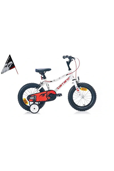 Carraro RED EAGLE ERKEK ÇOCUK BİSİKLETİ 230H V 14 JANT BEYAZ KIRMIZI
