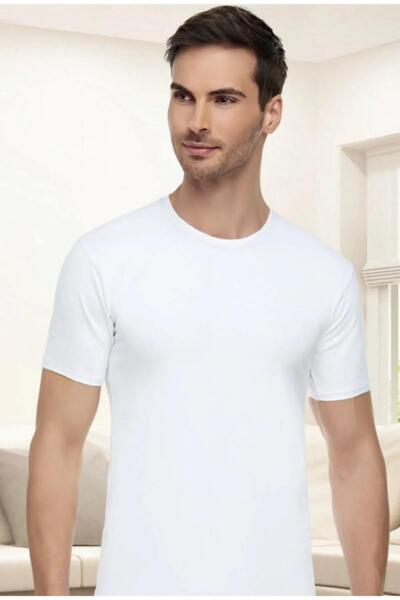 Tutku Elit Мъжка тениска с къс ръкав и нулева яка от ликра 1301 - 3 части