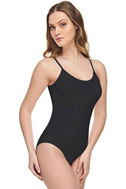 Tutku Elit Women's Modal Stretch Fabric Strap Hooked Bodysuit 2004 - 2 Pieces